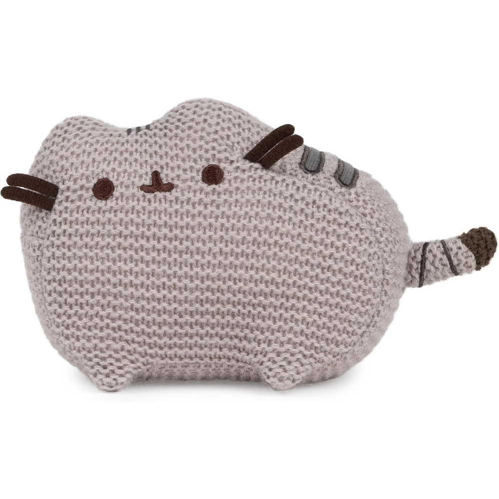 GUND Pusheen The Cat Knit Plush, Stuffed Animal for Ages 8 and Up, Gray, 6