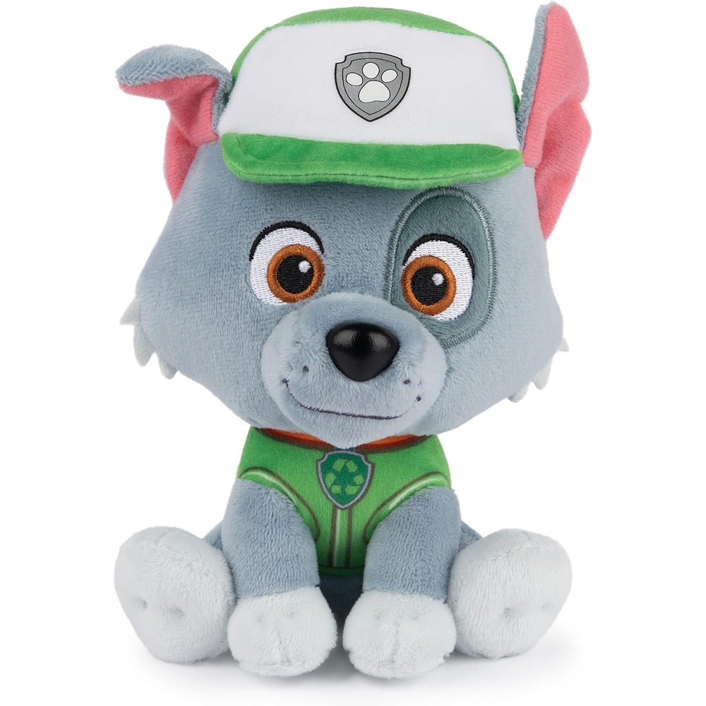 GUND Official PAW Patrol Rubble in Signature Construction Uniform Plush Toy, Stuffed Animal for Ages 1 and Up, 6″ (Styles May Vary)(Rocky)