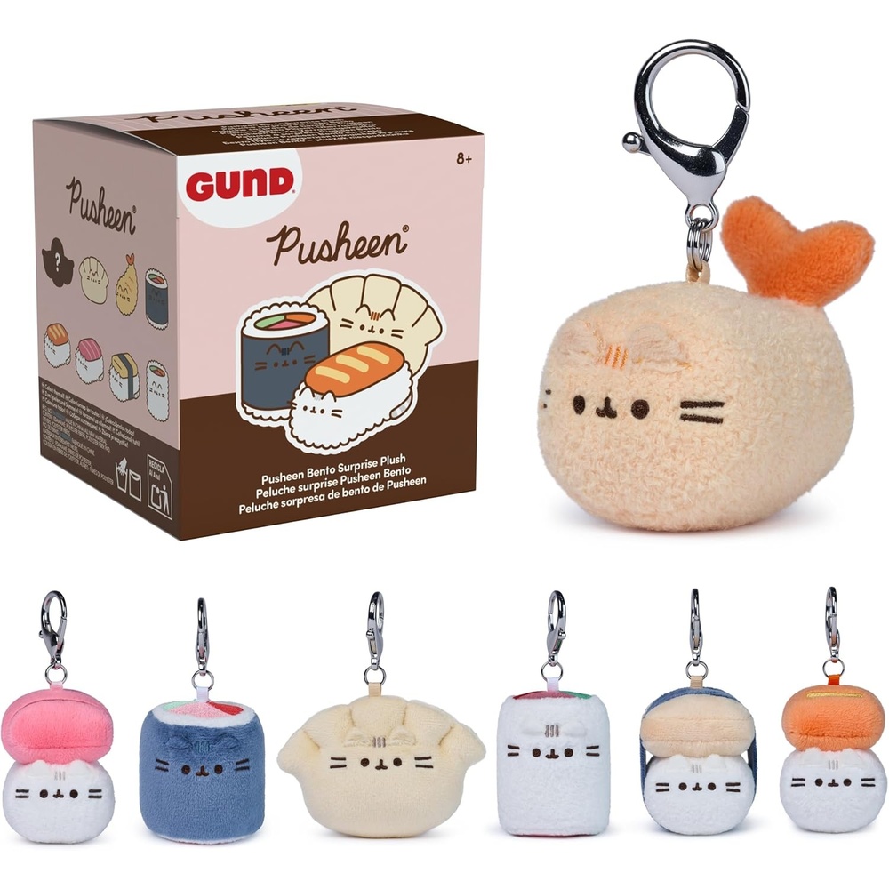 GUND Pusheen Bento Surprise Plush Series #25 Mystery Box Plushies, Multicolor, 3 (1 of 8 Random Styles)
