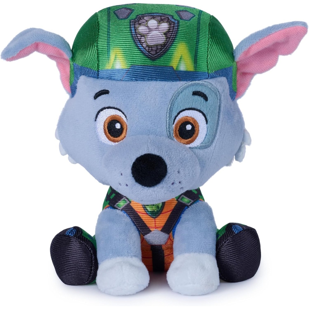 Paw Patrol GUND The Dino Movie Rex Stuffed Animal, Officially Licensed Plush Toy, Movie Merch, Ages 1 and Up, 6(Paw Patrol Rocky)