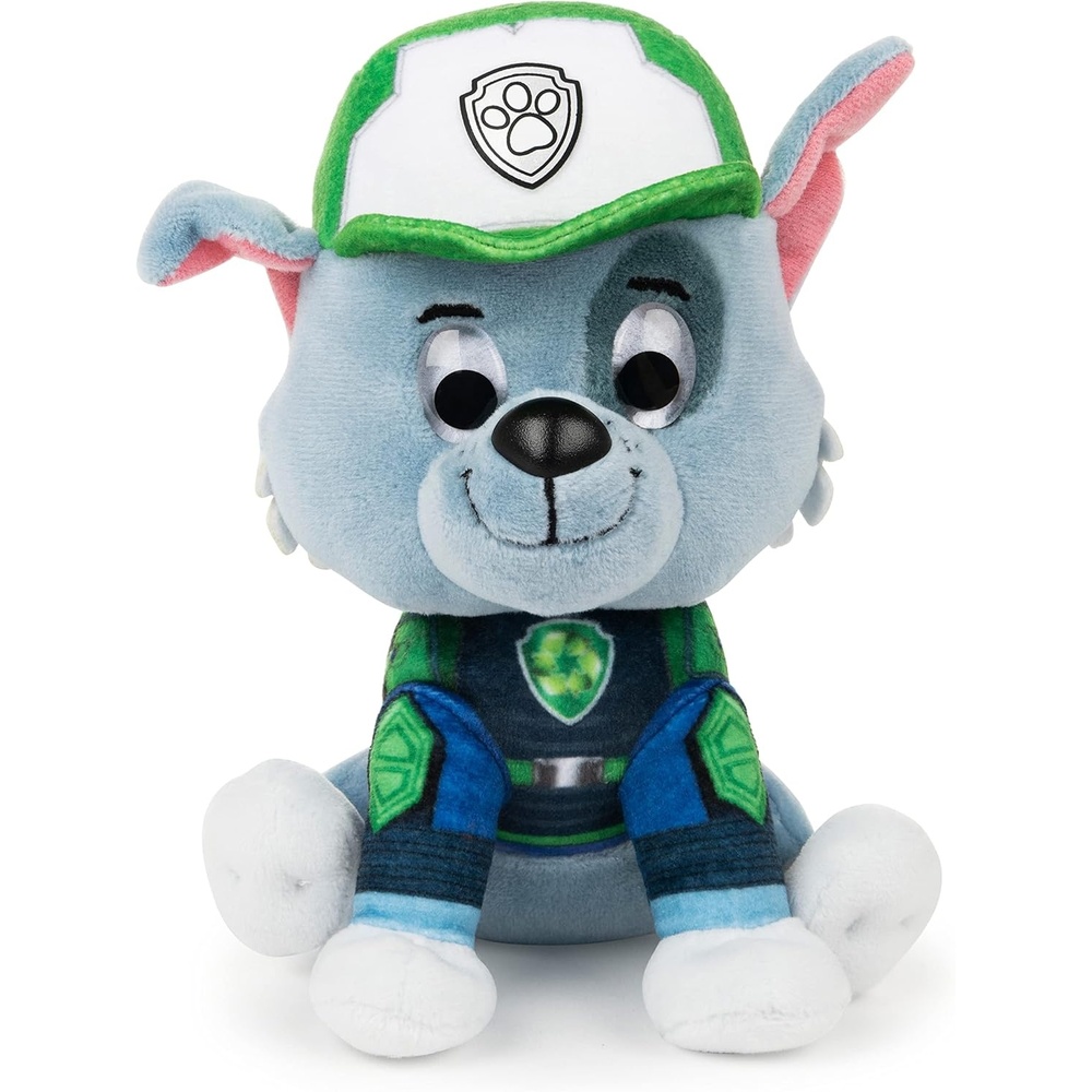 GUND PAW Patrol: The Movie Chase Plush Toy, Premium Stuffed Animal for Ages 1 and Up, 6(Rocky)