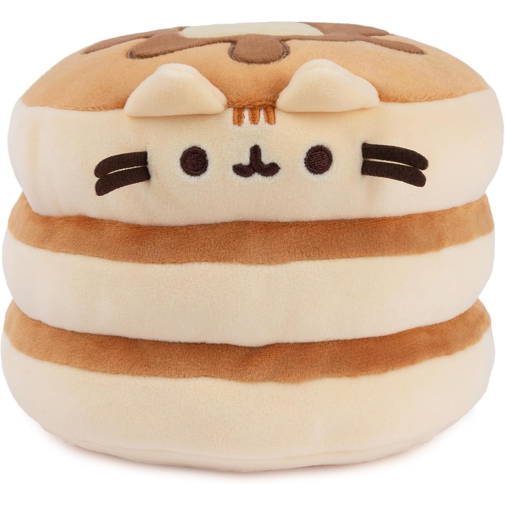 GUND Pusheen Neapolitan Ice Cream Sandwich Pusheen Plush, Stuffed Animal for Ages 8 and Up, Brown, 9.5(Pancake 6″)