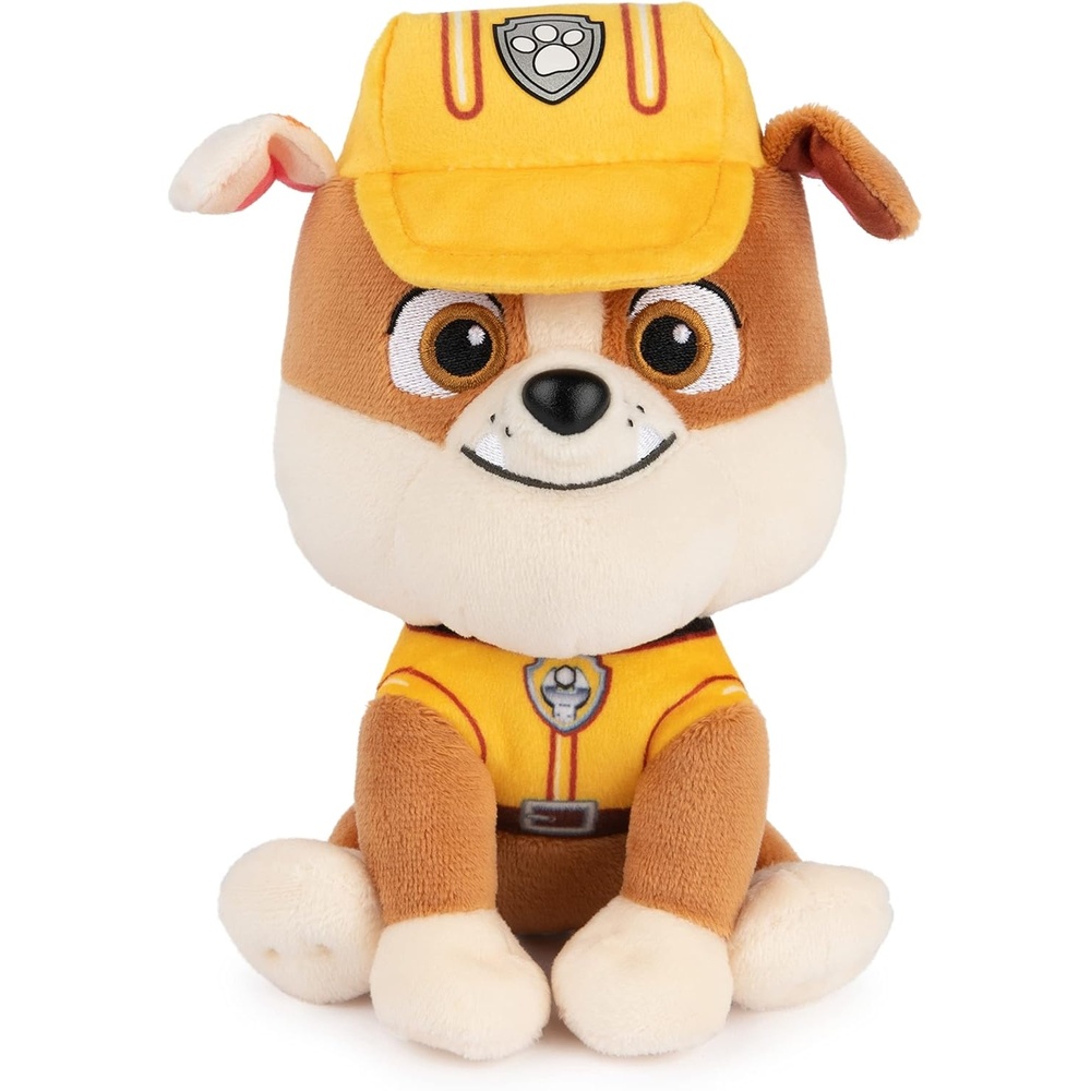 GUND Official PAW Patrol Rubble in Signature Construction Uniform Plush Toy, Stuffed Animal for Ages 1 and Up, 6″ (Styles May Vary)(Rubble)