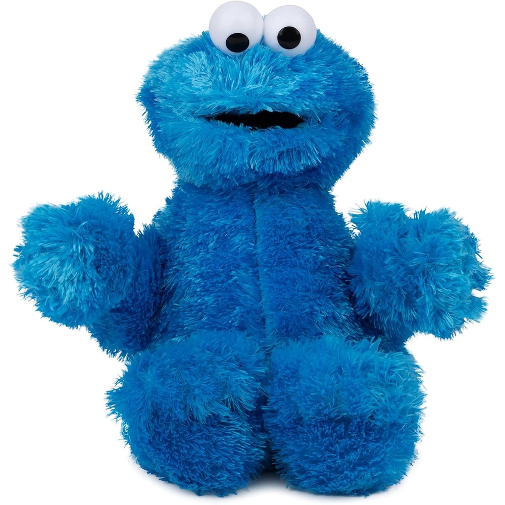 GUND Sesame Street Official Oscar the Grouch Muppet Plush, Premium Plush Toy for Ages 1 & Up, Green/Silver, 10(Official Cookie Monster 12″)