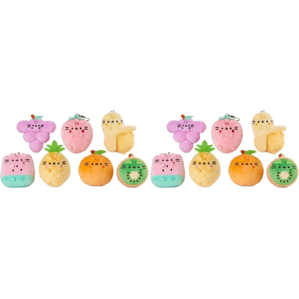 GUND Pusheen Fruit Surprise Plush Series #21 Mystery Unboxing, Multicolor, 3 (UNbox 1 of 8 Mystery Styles)(1 (Pack of 2))