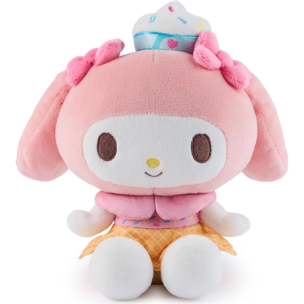 GUND Sanrio Hello Kitty and Friends My Melody Ice Cream Plush, Stuffed Animal for Ages 1 and Up, Pink/White, 6(My Melody Ice Cream)