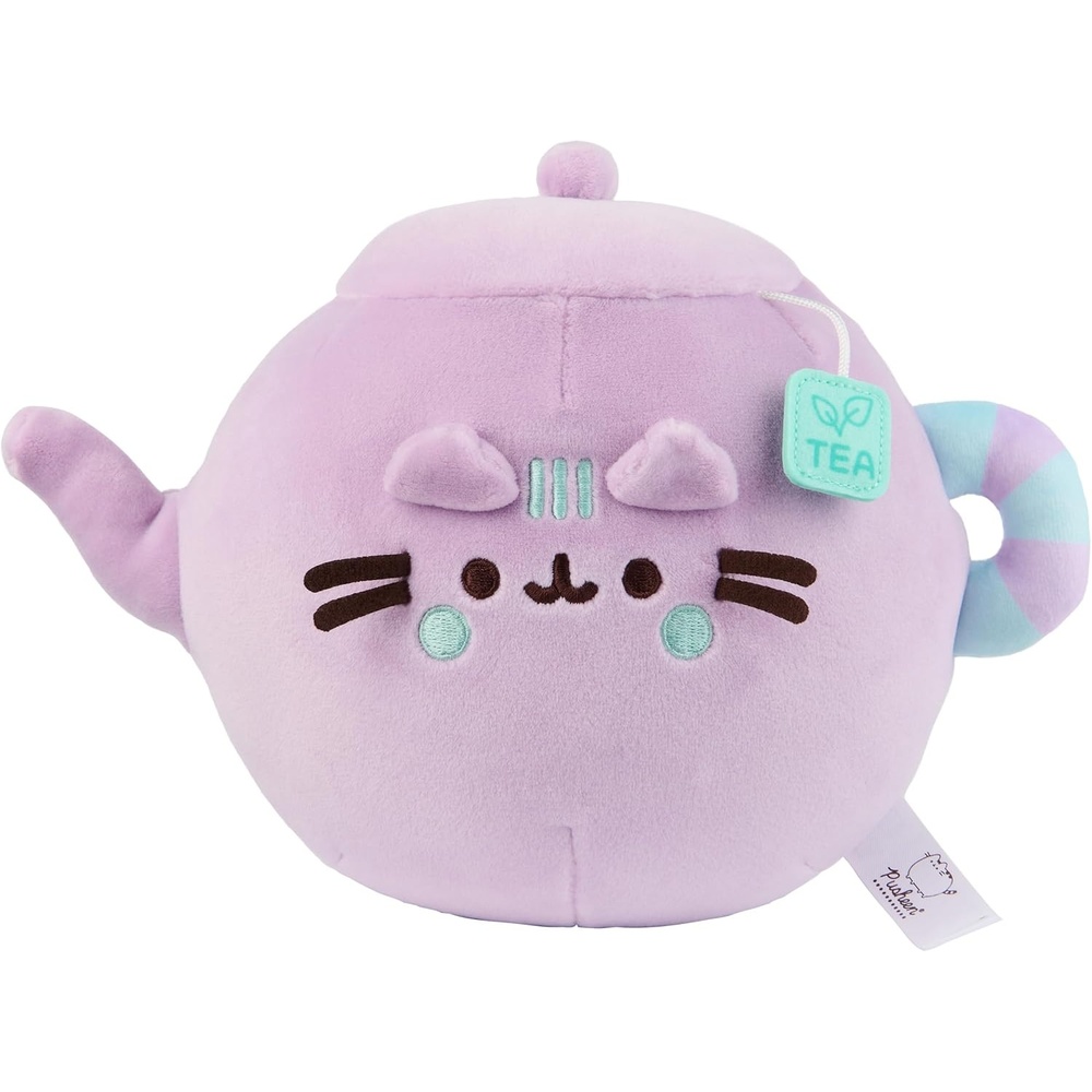 GUND Pusheen’s Kitchen: Teapot Squisheen Plush, Squishy Toy Stuffed Animal for Ages 8 and Up, Purple, 6
