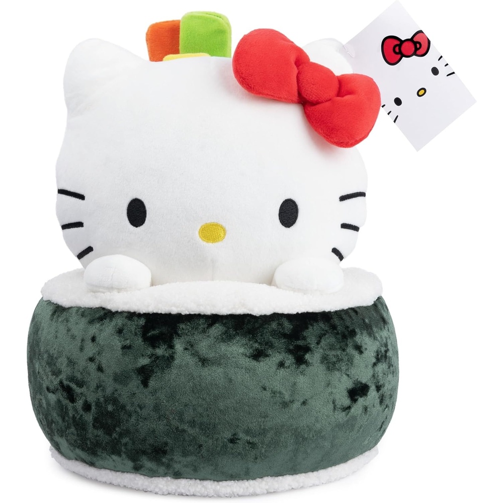 GUND Sanrio Hello Kitty Sashimi Plush, Premium Stuffed Animal for Ages 1 and Up, Red/White, 6(Gund Glc Sanrio Hk 10in Sushi Roll 10″)