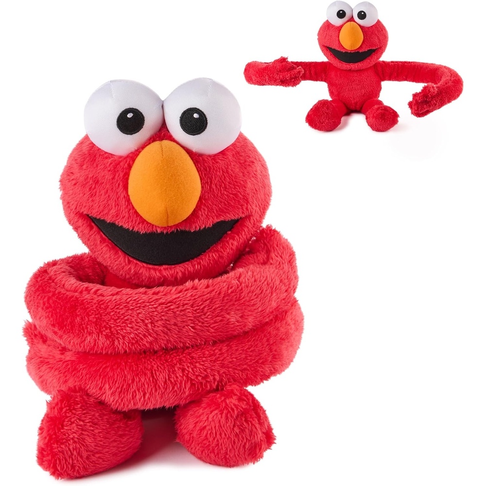 GUND Sesame Street Official Elmo Hug-a-Moves Plush, Muppet Stuffed Animal, Sensory Toy, Premium Plush Toy for Ages 1 & Up, Red, 14