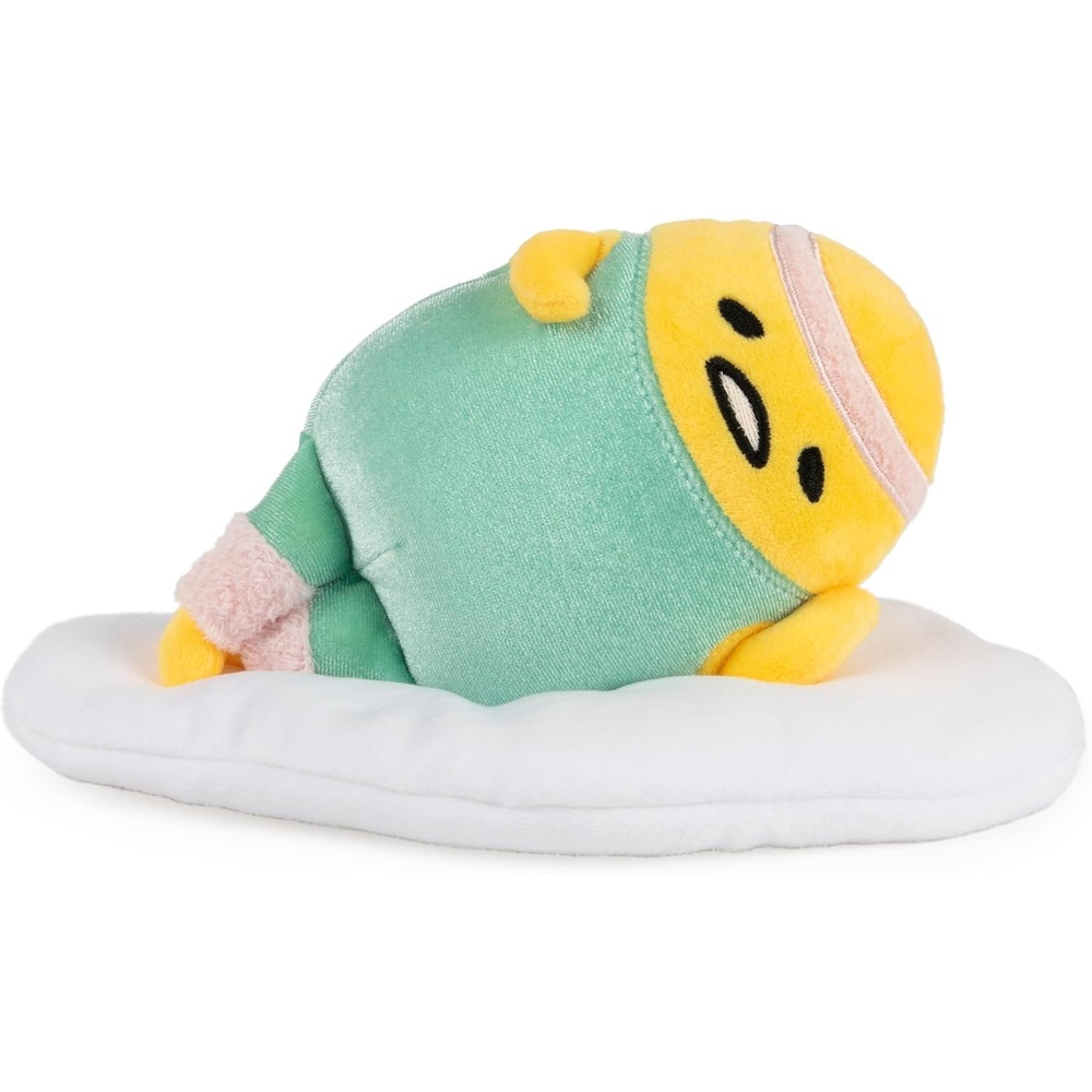 GUND Sanrio Gudetama The Lazy Egg Plush Toy, Gudetama with Sunglasses, Stuffed Animal for Ages 1 and Up, Yellow, 5(Exercise Gudetama)