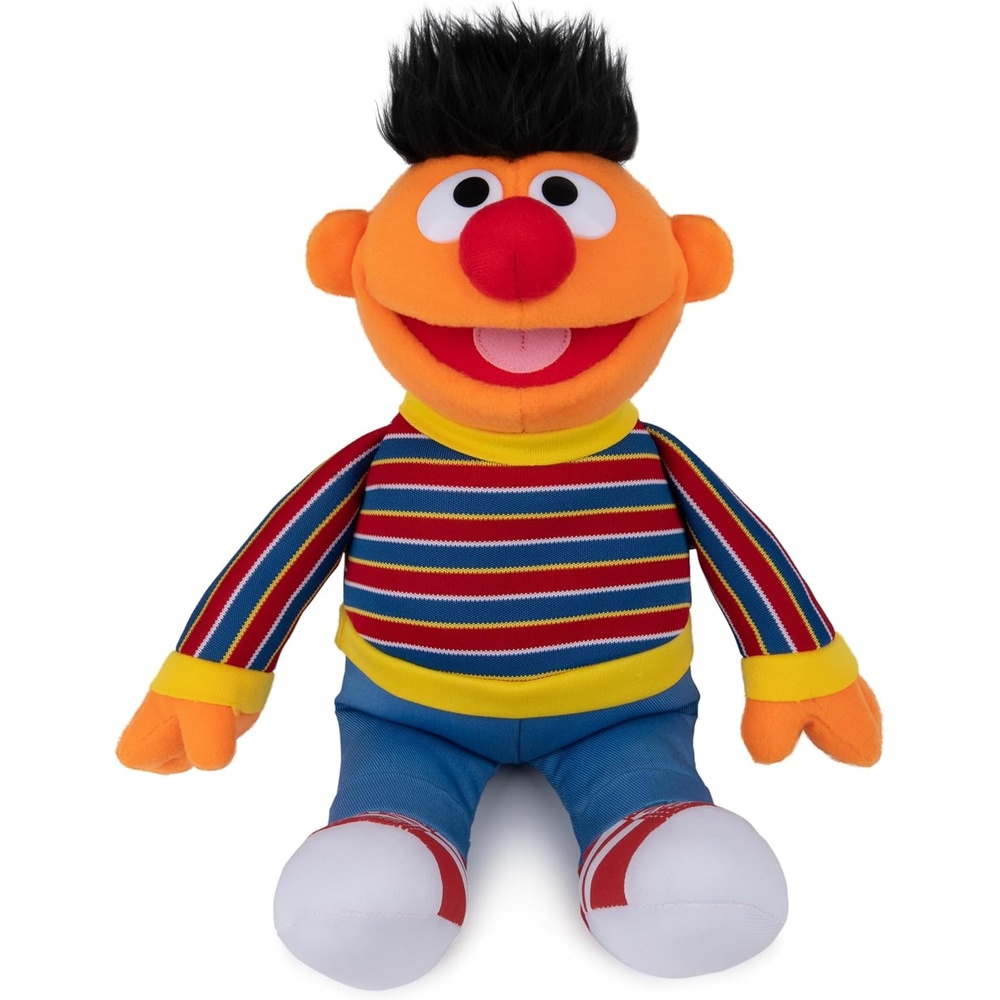GUND Sesame Street Official Oscar the Grouch Muppet Plush, Premium Plush Toy for Ages 1 & Up, Green/Silver, 10(Official Ernie 13.5″)