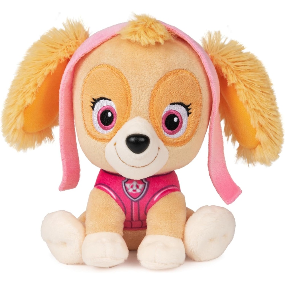 GUND Official PAW Patrol Rubble in Signature Construction Uniform Plush Toy, Stuffed Animal for Ages 1 and Up, 6″ (Styles May Vary)(Skye)