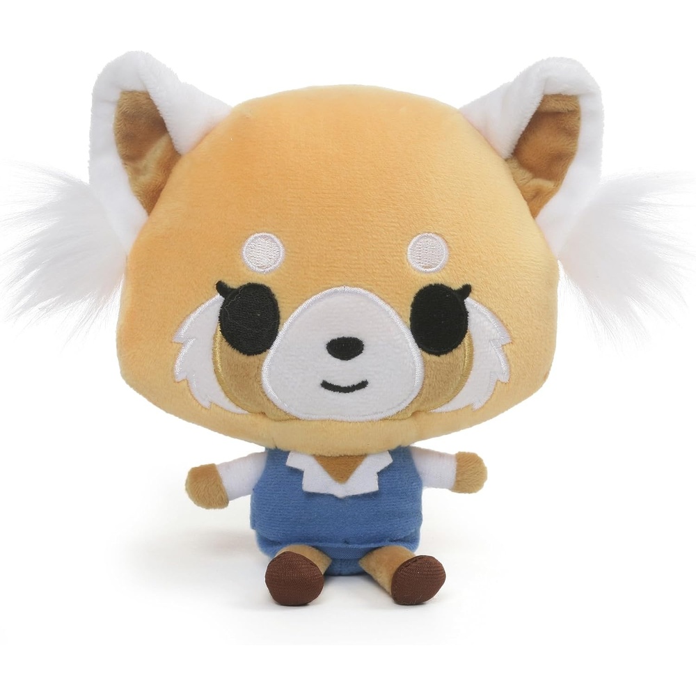 GUND Sanrio Aggretsuko Rage Plush Stuffed Animal Red Panda Netflix Original, 12″(Happy 7″)