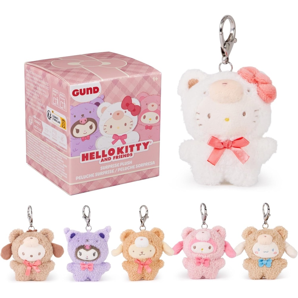 GUND Sanrio Hello Kitty and Friends Café Latte Surprise Plush Toy, Mystery Unboxing Stuffed Animal for Ages 1 and Up, Multicolor, 3.5 (1 of 6 Styles)