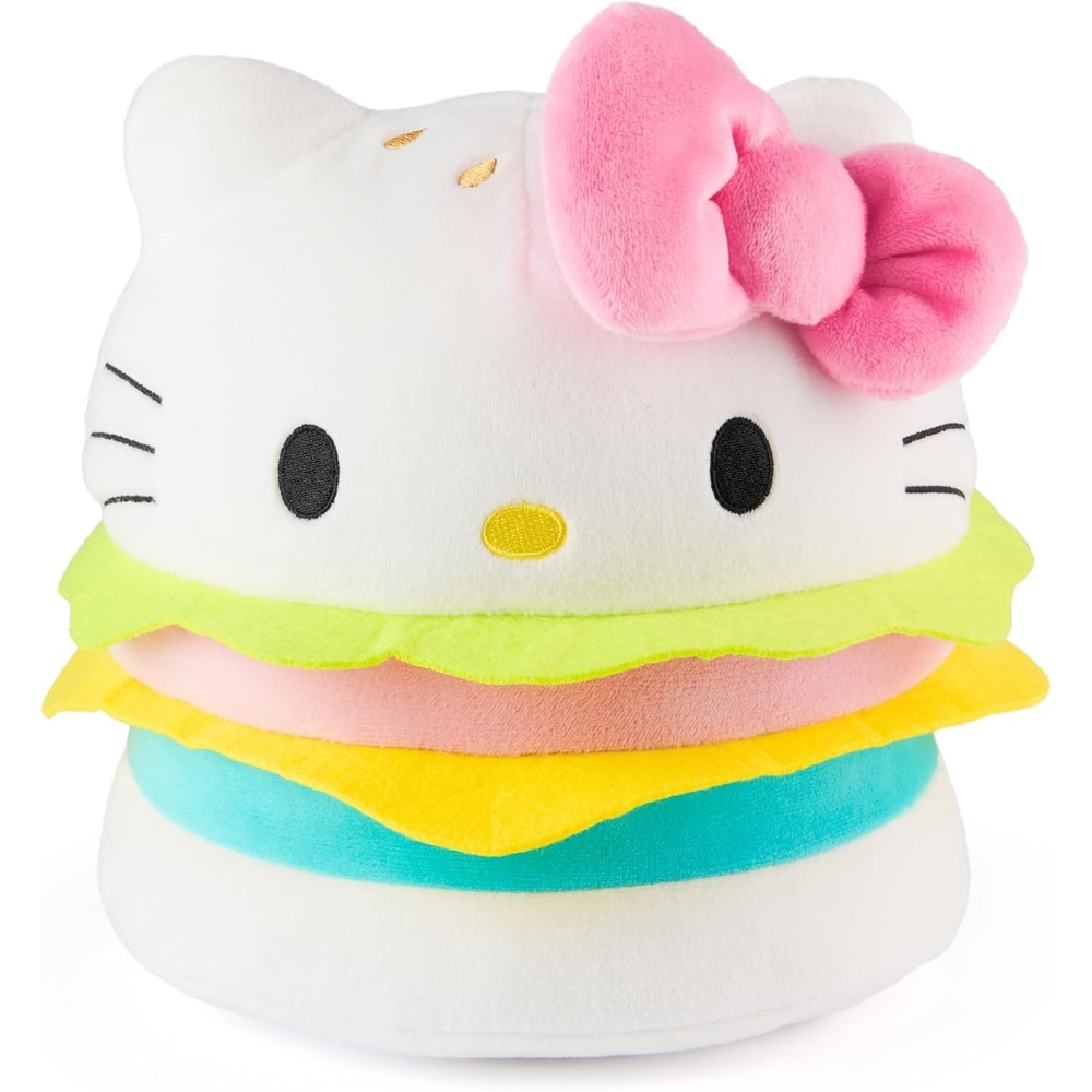 GUND Sanrio Hello Kitty and Friends My Melody Ice Cream Plush, Stuffed Animal for Ages 1 and Up, Pink/White, 6(Hello Kitty Hamburger)