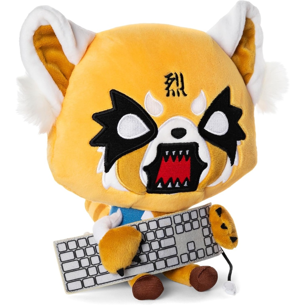 GUND Sanrio Aggretsuko Rage Plush Stuffed Animal Red Panda Netflix Original, 12″(Rage 12″ With Sound)