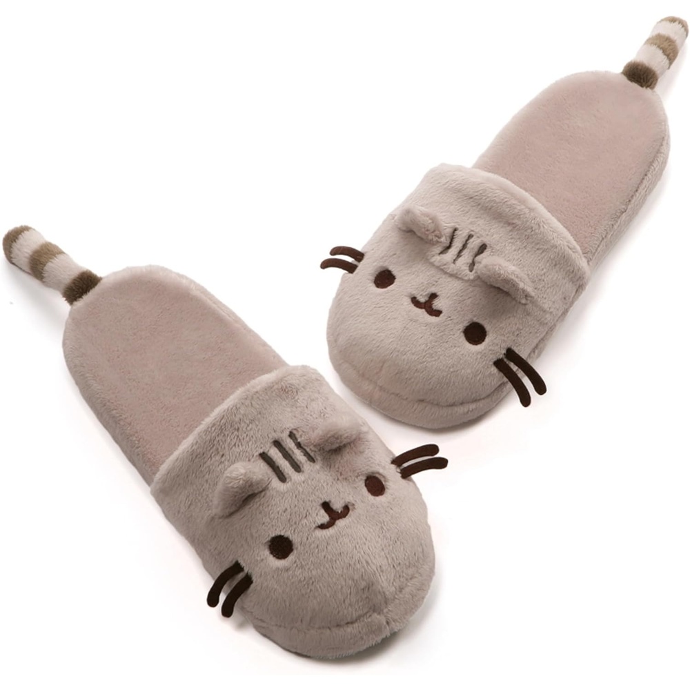 GUND Pusheen Soft Plush Slippers(Grey)