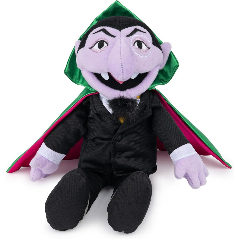 GUND Sesame Street Official Oscar the Grouch Muppet Plush, Premium Plush Toy for Ages 1 & Up, Green/Silver, 10(Official the Count 14″)