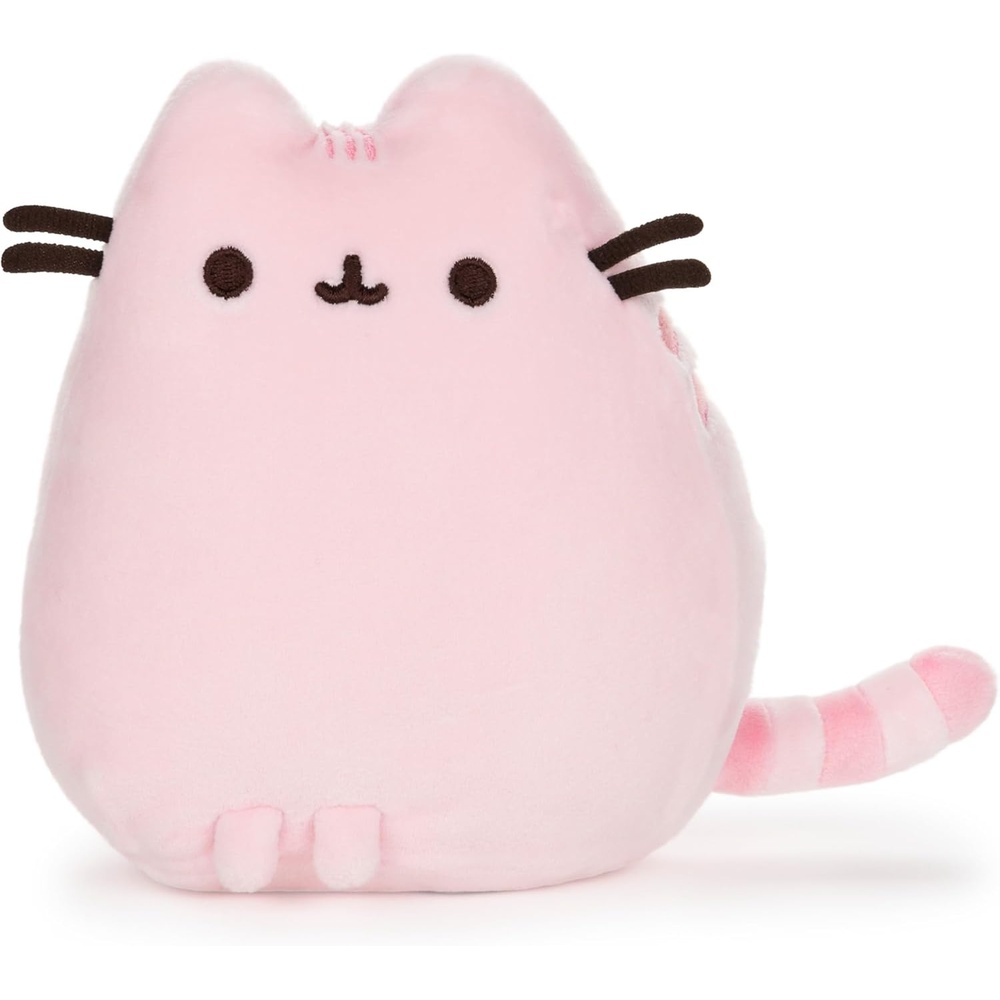 GUND Pusheen The Cat Squisheen Plush, Stuffed Animal Cat for Ages 8 and Up, Gray, 6″(Pink)