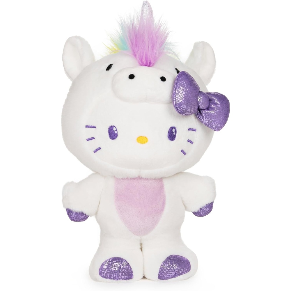 GUND Sanrio Hello Kitty Unicorn Plushie, Kawaii Unicorn Stuffed Animal for Ages 1 and Up, White, 9.5(Sanrio Hello Kitty Unicorn)