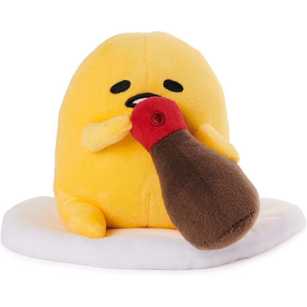 GUND Sanrio Gudetama The Lazy Egg Plush Toy, Gudetama with Sunglasses, Stuffed Animal for Ages 1 and Up, Yellow, 5(Soy Gudetama)