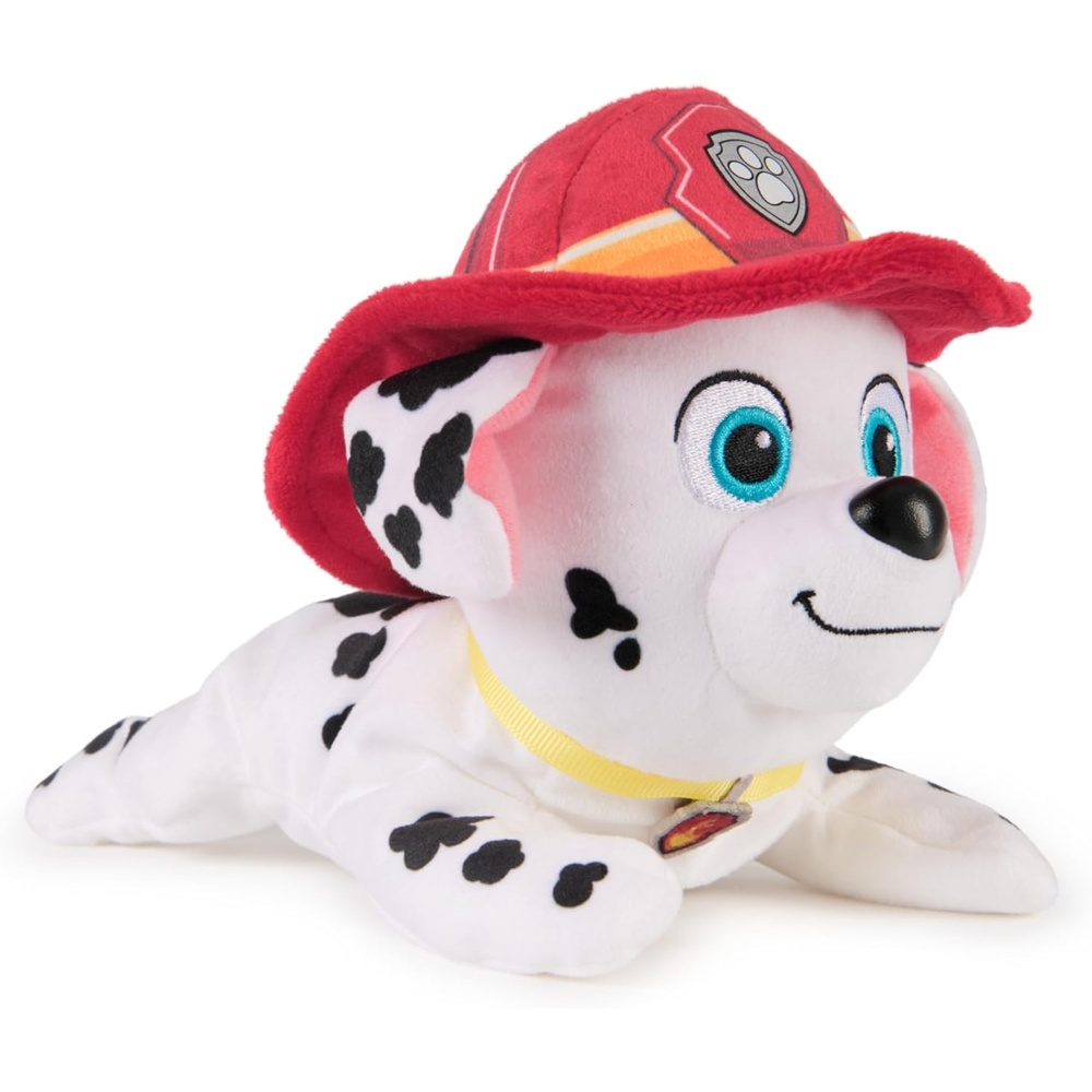 Paw Patrol GUND Marshall Plush, Bean Bag Kids Toys, Lounging Marshall Plush Toy, Weighted Stuffed Animal, Sensory Toy for Ages 1 and Up, 8