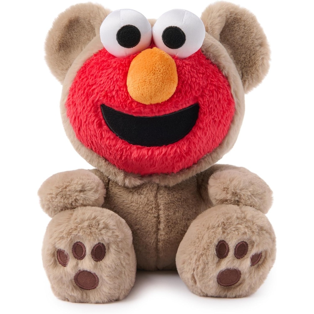 GUND Sesame Street Elmo x Kai Bear 10-Inch Buddy-Up Plush Toy Ages 1+ | Whimsical Crossover Outfit Inspires Imaginative Roleplay and Friendship Bonding; One Soft 10-Inch Muppet Doll For Ages 1+(Modern)