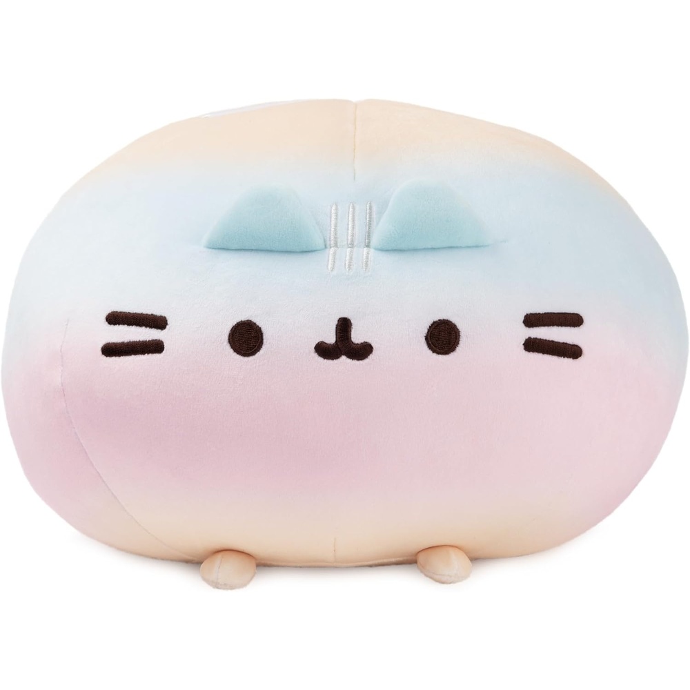 GUND Pusheen Rainbow Round Pusheen Squisheen Plush, Squishy Stuffed Animal for Ages 8 and Up, Rainbow, 11(Rainbow)