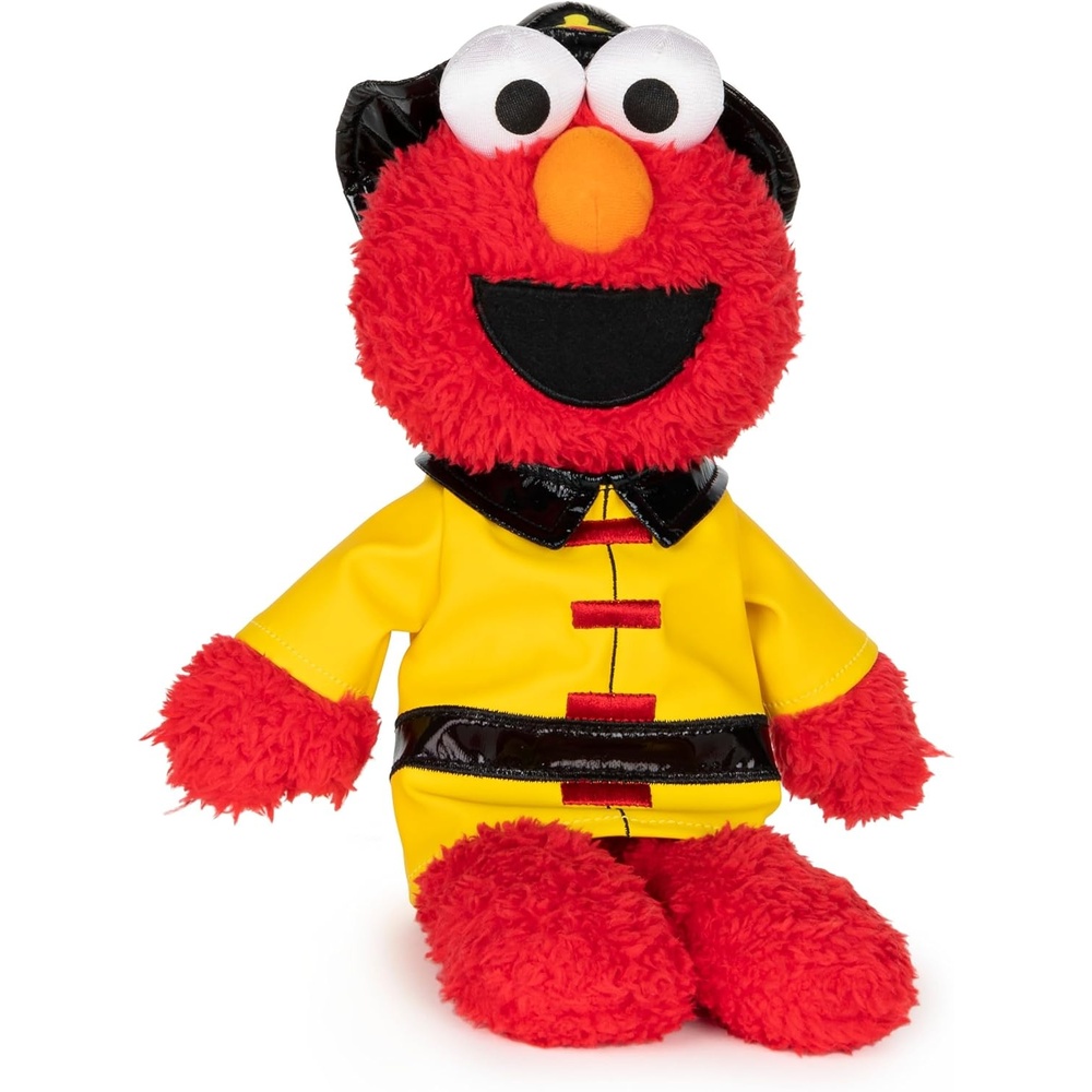 GUND Sesame Street Official Construction Worker Cookie Monster Muppet Plush, Premium Plush Toy for Ages 1 & Up, Blue/Orange, 13(Firefighter Elmo)
