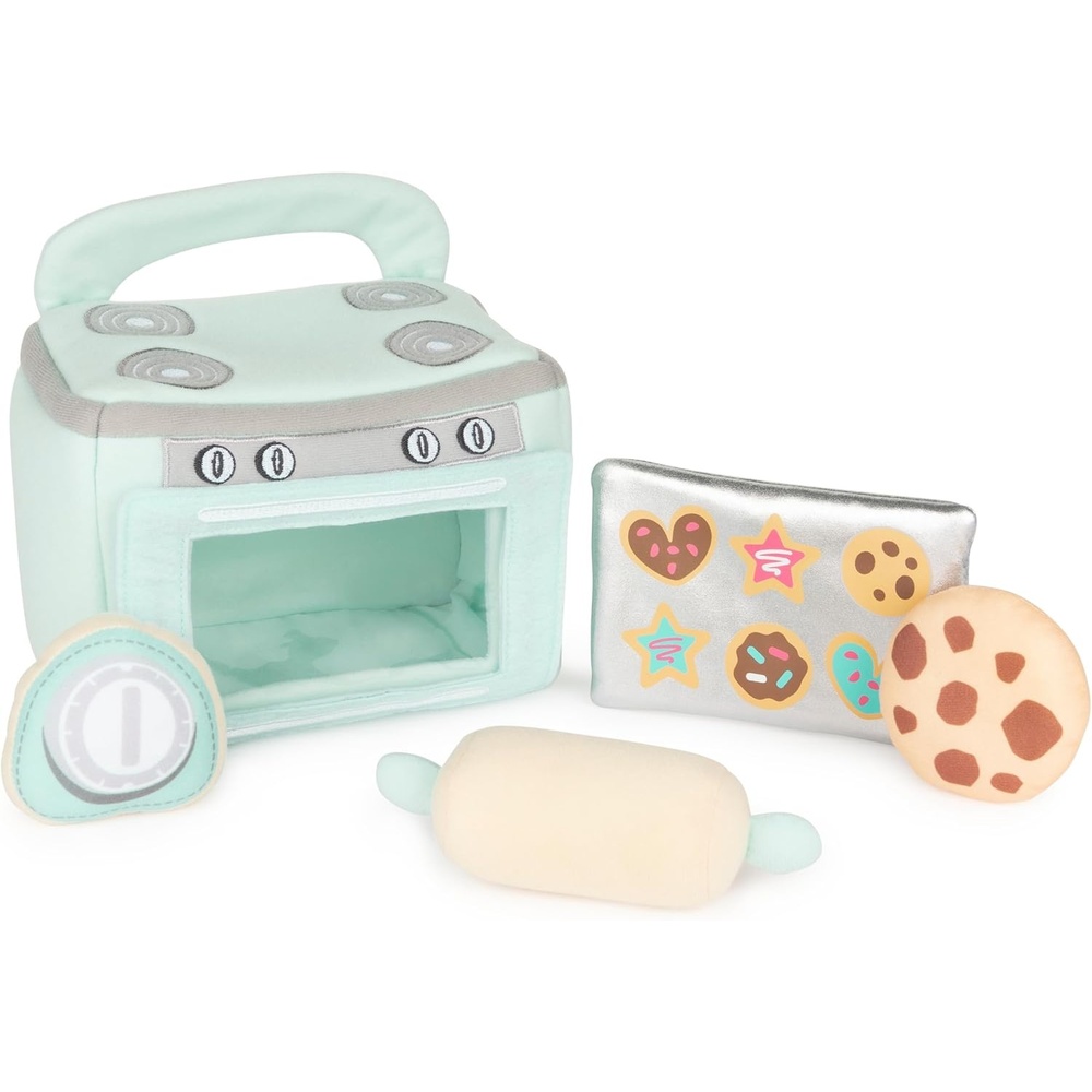 Baby GUND, My First Birthday-Themed 5-Piece Plush Playset, Sensory Toys for Babies, 8(Baking Playset)