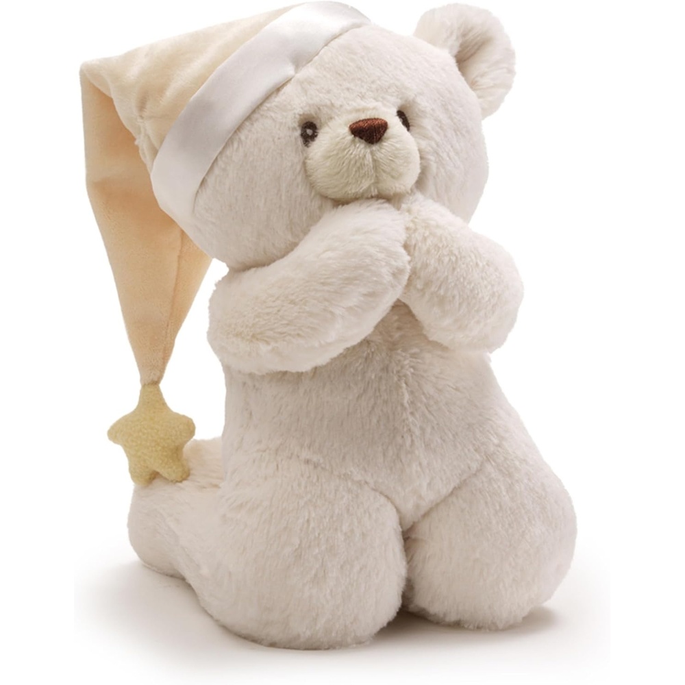 Baby GUND Prayer Teddy Bear Musical Stuffed Animal Plush, 8″