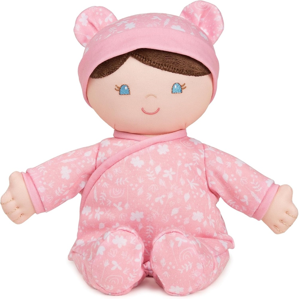 GUND Baby Sustainable Baby Doll, Plush Doll Made from Recycled Materials, for Newborns and Toddlers, Poppy, 12(Pink)