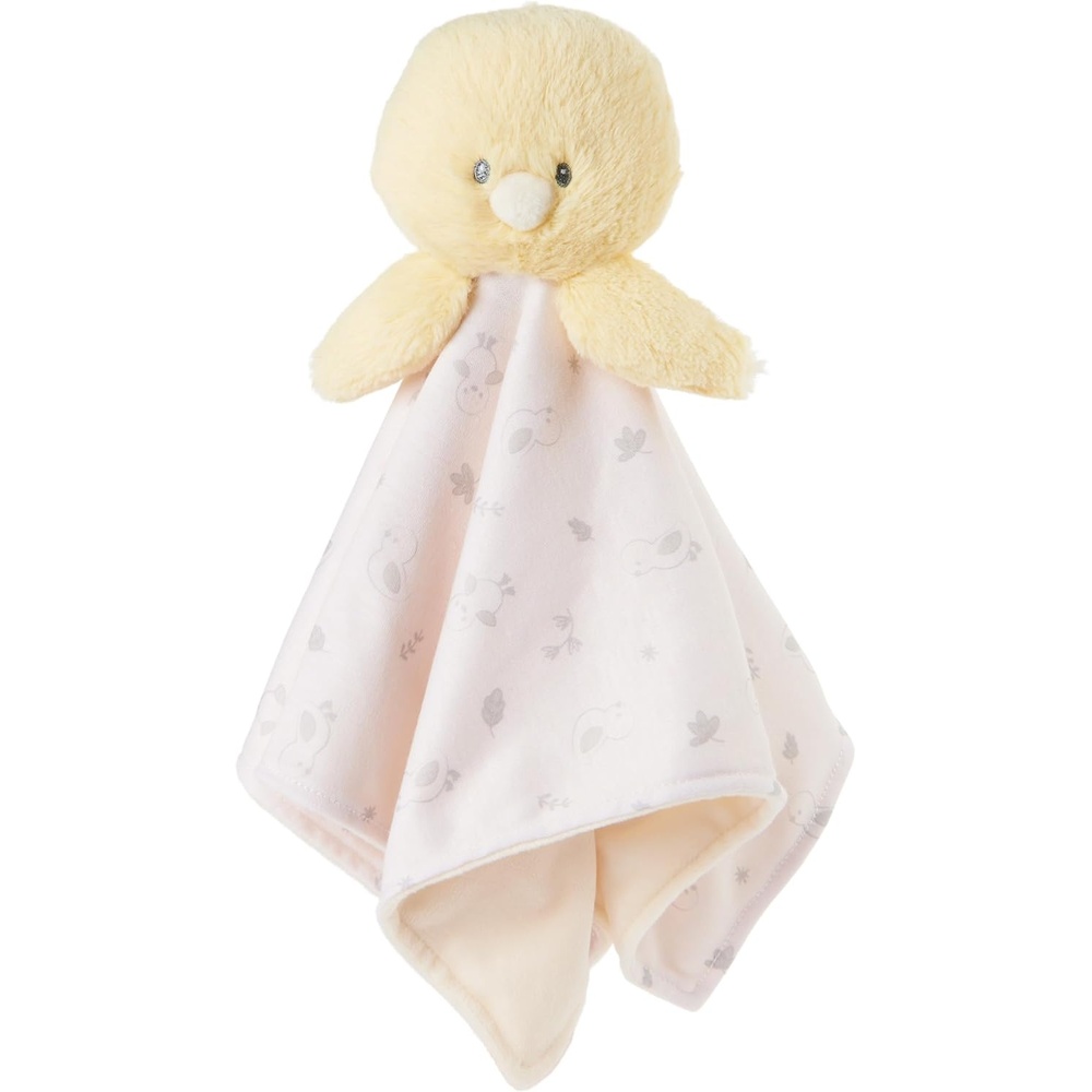 GUND Baby Sustainably Soft Bunny Lovey, Stuffed Animal Plush Blanket Made from 100% Recycled Materials, for Babies and Newborns, Pink/Cream, 10(Duckling)