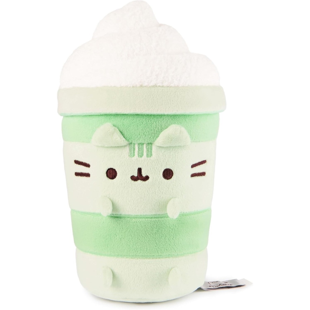 GUND Pusheen Matcha Latte Plush, Matcha Tea, Toy Dessert Food Stuffed Animal for Ages 8 and Up, Green, 9.5
