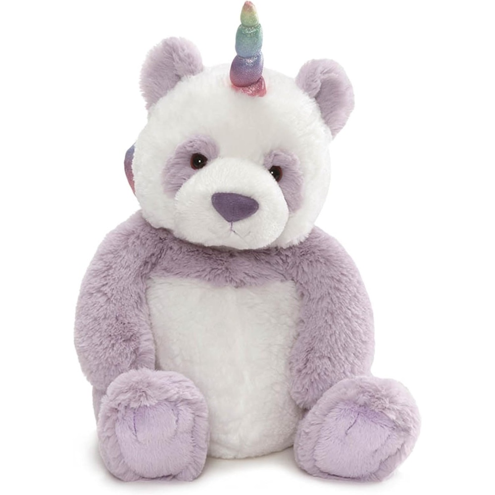 GUND Cotton Candy Llamacorn Plush Toy, Unicorn Stuffed Animal for Ages 1 and Up, Blue/Rainbow, 11(Panda)