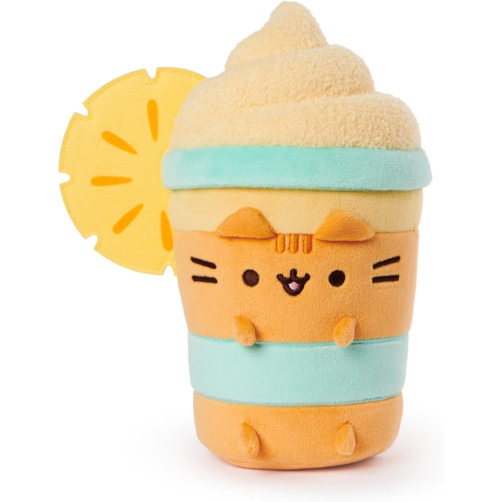 GUND Pusheen Pineapple Float Plush, Cat Stuffed Animal for Ages 8 and Up, Orange, 9.5