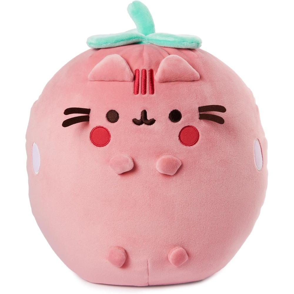 GUND Pusheen Strawberry Scented Squisheen Plush, Squishy Toy Stuffed Animal for Ages 8 and Up, Pink, 11(Multi Color)
