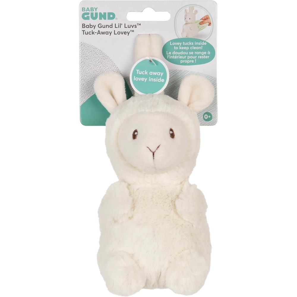 GUND Baby Lil’ Luvs Tuck-Away Lovey, Liam Llama, Ultra Soft Animal Plush Toy with Built-in Baby Blanket for Babies and Newborns(Llama)
