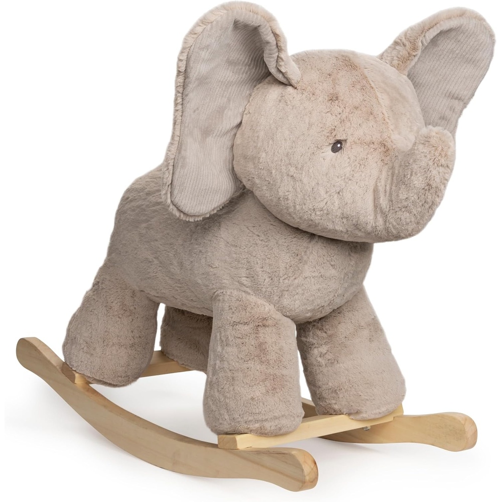 Baby GUND Lamb Rocker with Wooden Base Plush Stuffed Animal Nursery, Cream, 21.5″