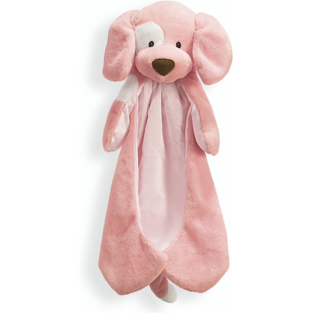 GUND Baby Winky Lamb Huggybuddy Stuffed Animal with Built-in Baby Blanket, White, 15(Pink)