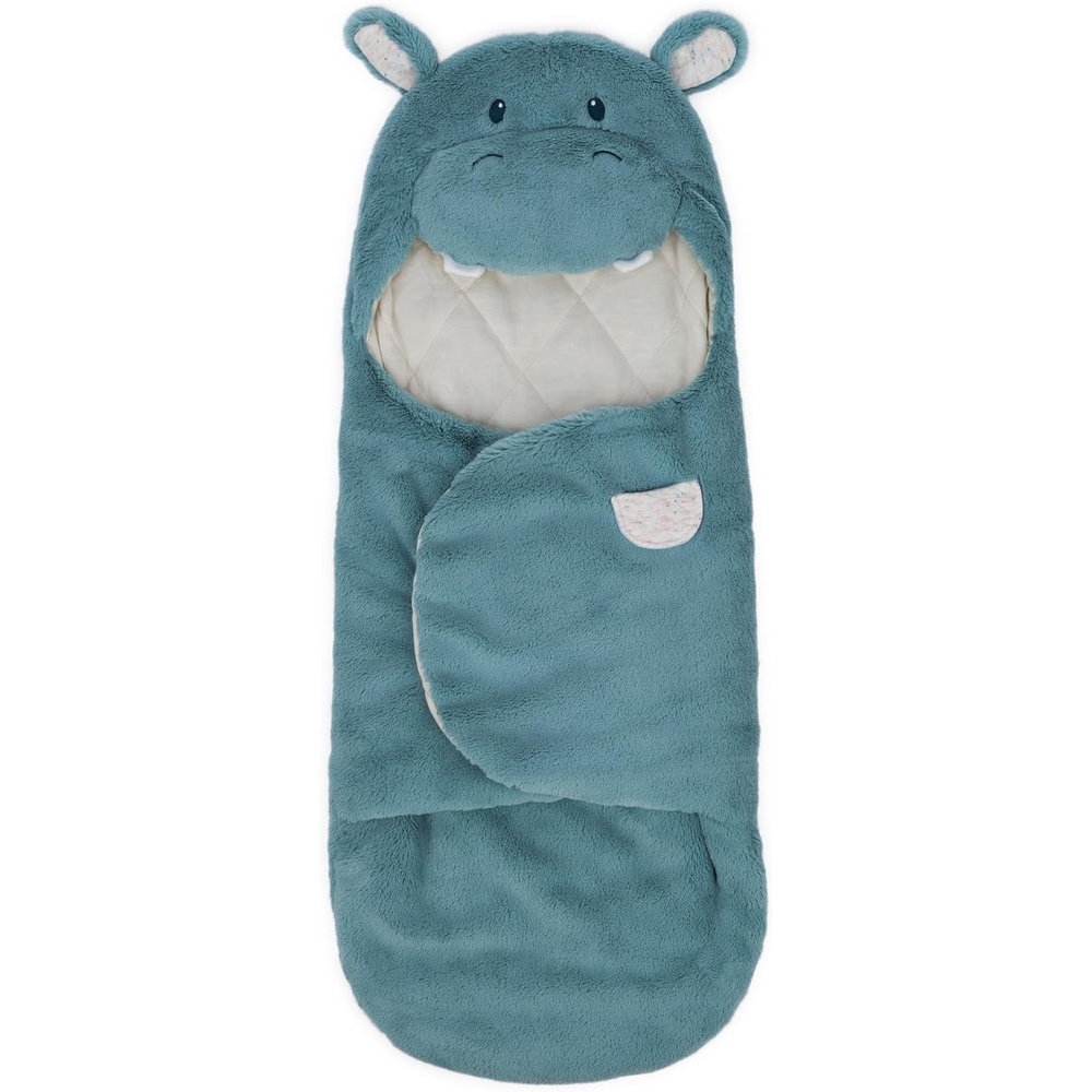 GUND Baby Oh So Snuggly Bunny Blanket Wrap, Plush Hooded Baby Blanket Wrap for Newborns, Pink/Cream, 26(Blanket Wrap 26″ Hippo)