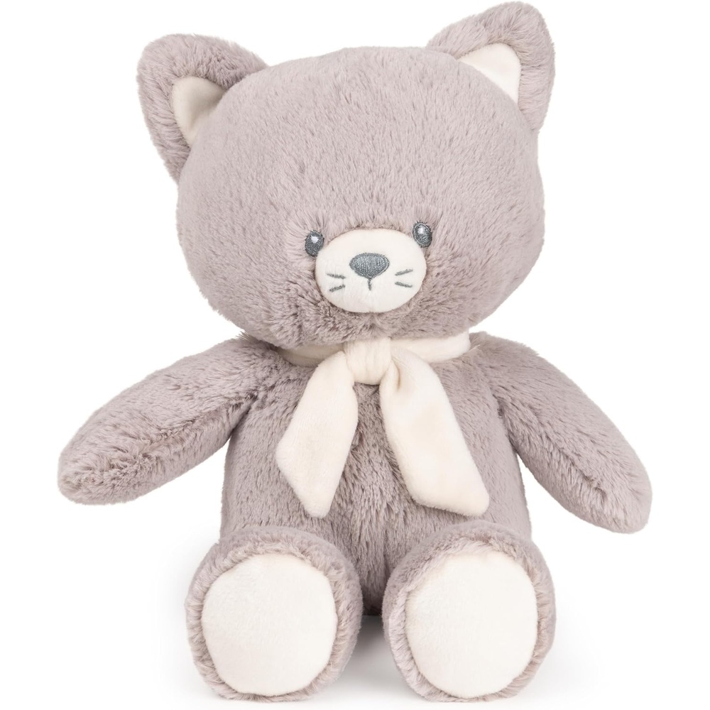 GUND Baby Sustainable Teddy Bear Plush, Stuffed Animal Made from Recycled Materials, Gift for Babies and Newborns, Brown, 13(Recycled Material Kitty 13″)