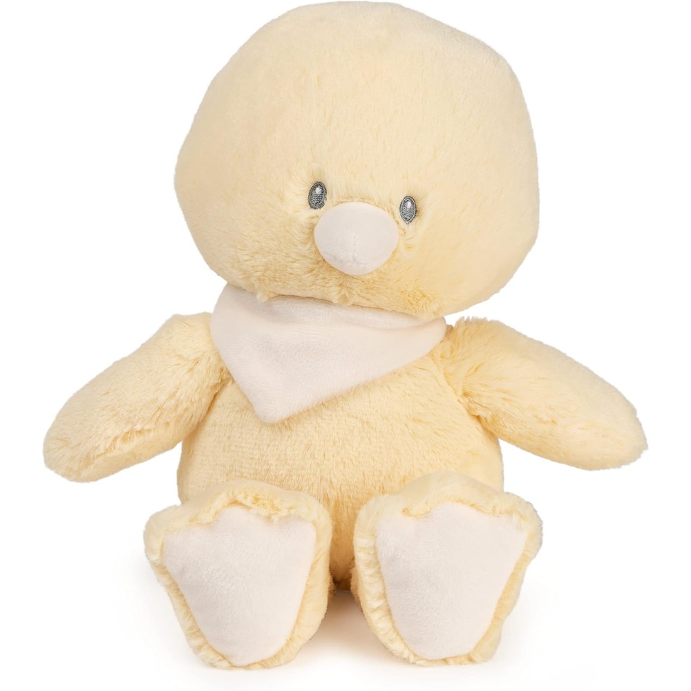GUND Baby Sustainable Teddy Bear Plush, Stuffed Animal Made from Recycled Materials, Gift for Babies and Newborns, Brown, 13(Recycled Material Duckling 13″)