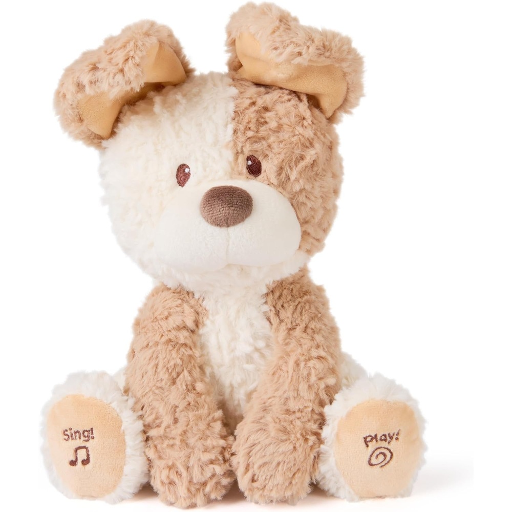 GUND Baby Flora the Bunny Animated Plush, Singing Stuffed Animal Toy for Ages 0 and Up, Cream, 12″ (Styles May Vary)(Peeki)