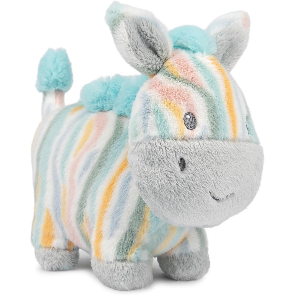 GUND Baby Safari Friends Giraffe Keywind Musical Plush, Plays Brahms’ Lullaby, Stuffed Animal Sensory Toy for Ages 10 Months and Up, Yellow, 9(Zebra 7″)