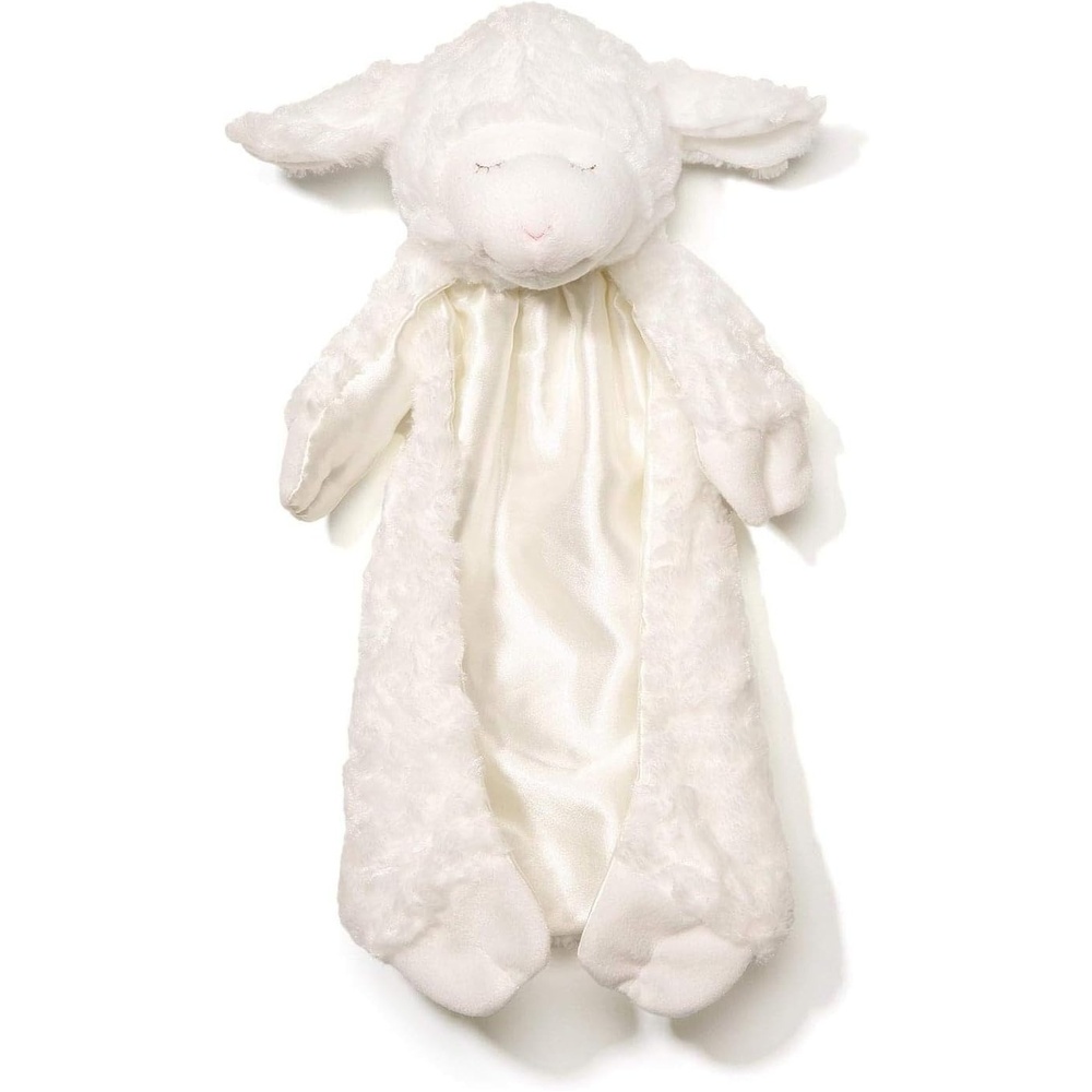 GUND Baby Winky Lamb Huggybuddy Stuffed Animal with Built-in Baby Blanket, White, 15(White)