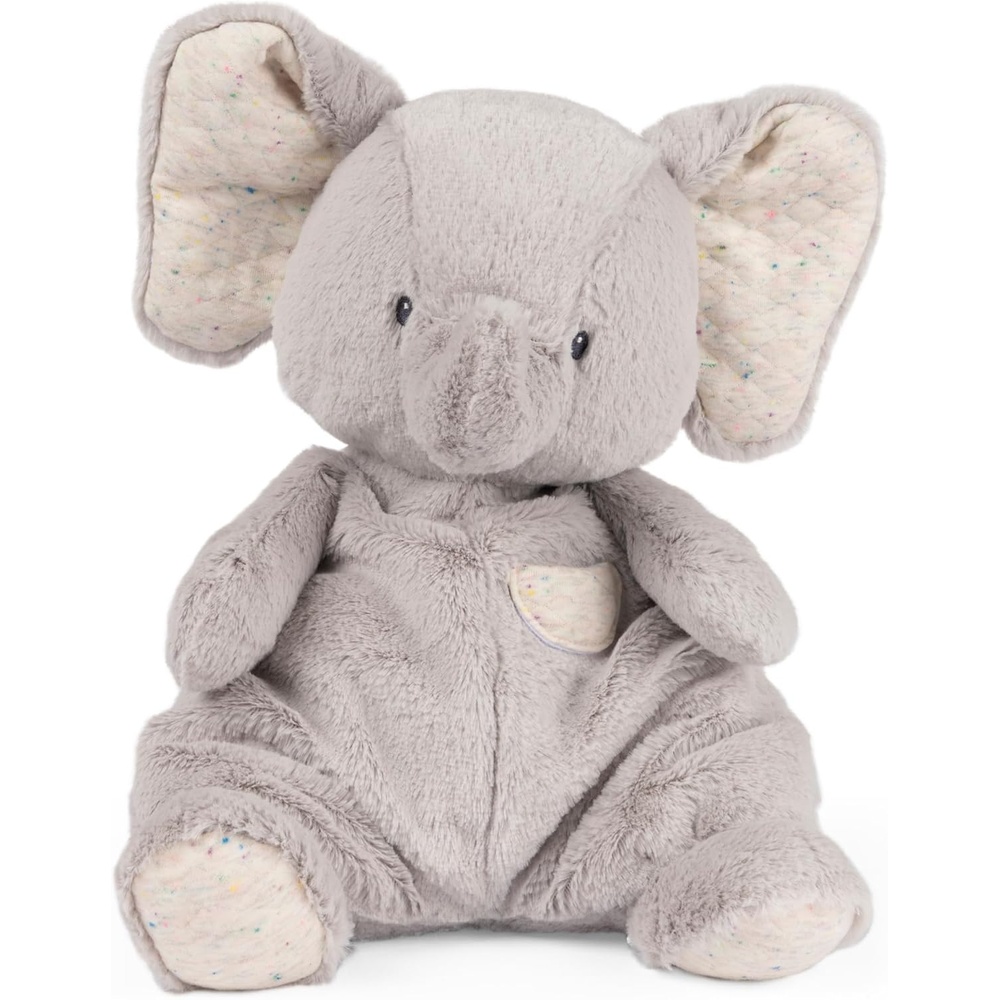GUND Baby Oh So Snuggly Bunny Stuffed Animal, Bunny Toddler Toy, Dusty Rose Pink, 12.5″(Elephant 12.5″)