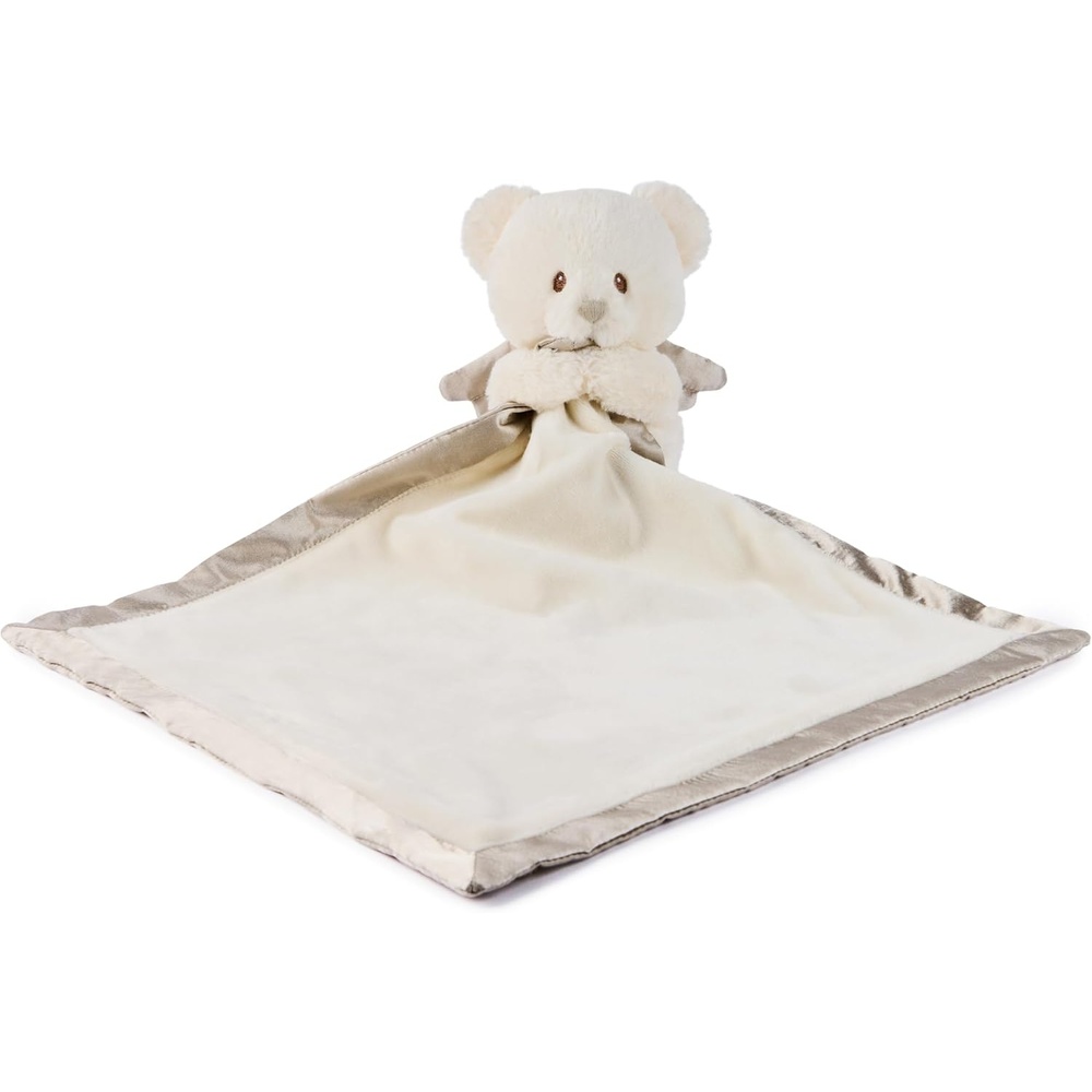 GUND Baby Angel Bear Lovey, Spiritual Teddy Bear Blanket Made from Recycled Materials, Plush Lovey for Babies and Newborns, White, 12