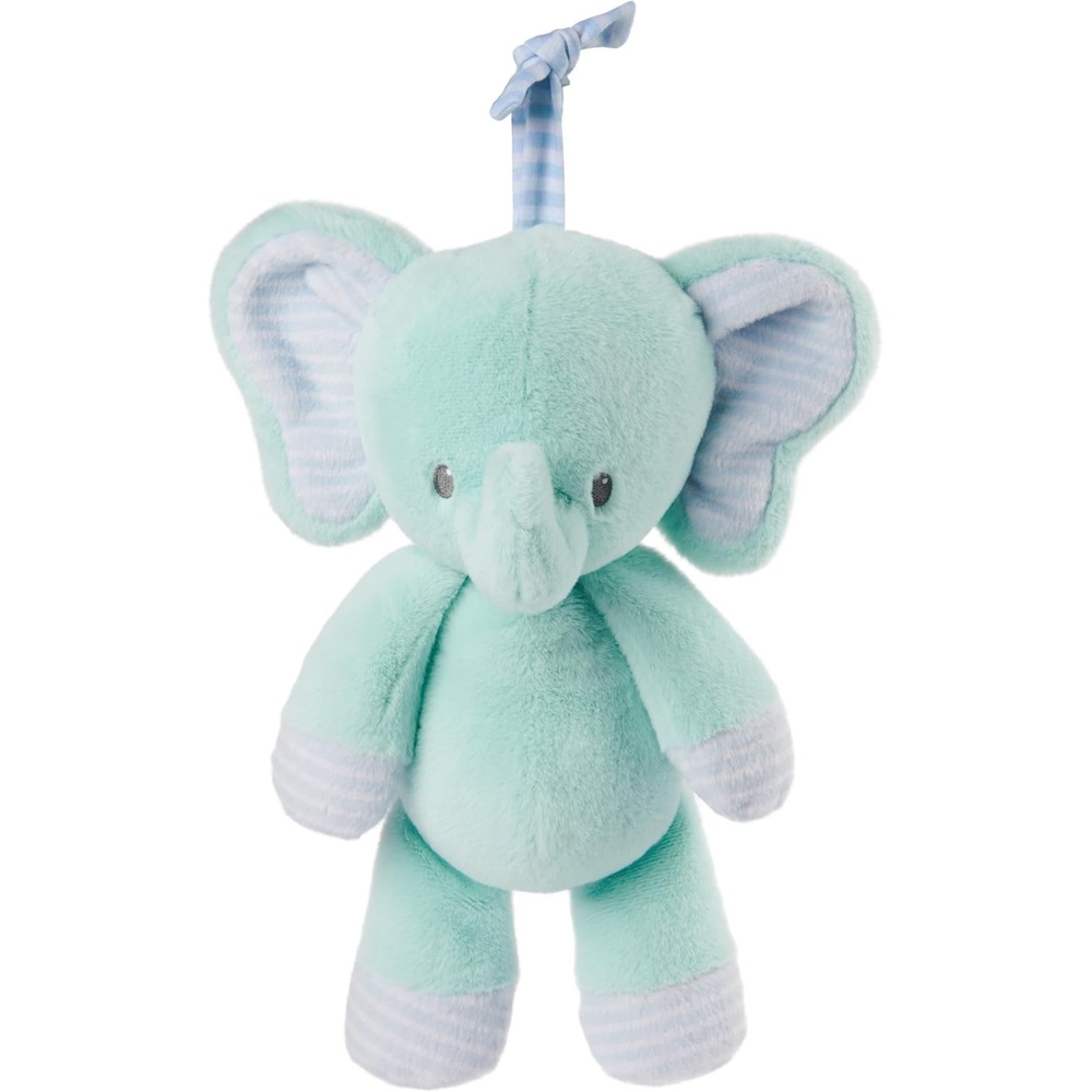 GUND Baby Safari Friends Giraffe Keywind Musical Plush, Plays Brahms’ Lullaby, Stuffed Animal Sensory Toy for Ages 10 Months and Up, Yellow, 9(Pull Down Elephant 12″)