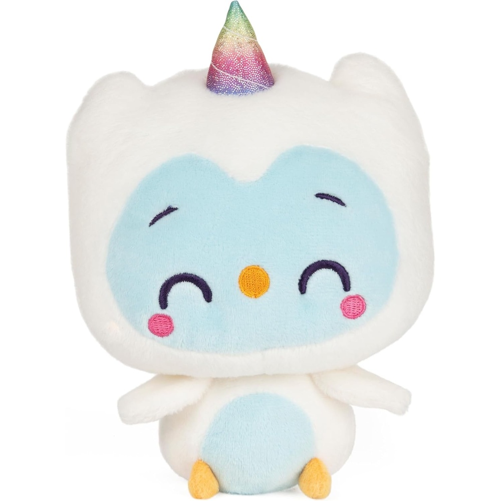 GUND Drops, Vicki Hoots, Expressive Premium Stuffed Animal Soft Plush Pet, White, 6(White Owlcorn)